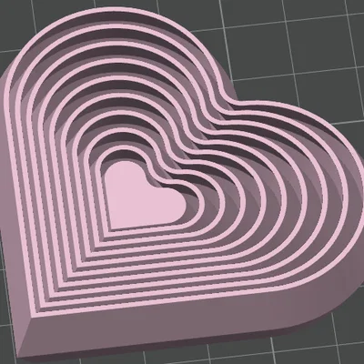 Mô hình Heart Fidget thư giãn - Đồ chơi in 3D trái tim