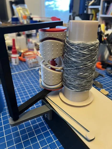Yarn cone winder v2 - Máy quấn sợi len thủ công hoặc dùng motor - Image 4
