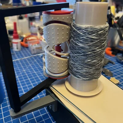 Yarn cone winder v2 - Máy quấn sợi len thủ công hoặc dùng motor