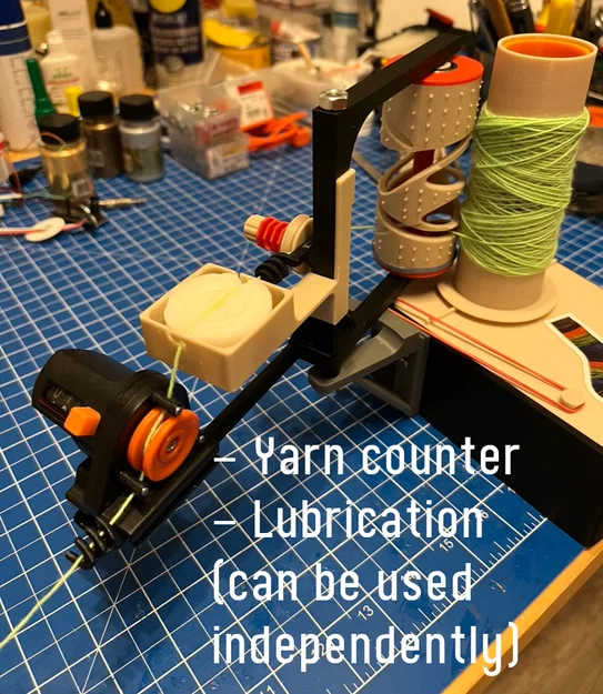 Yarn cone winder v2 - Máy quấn sợi len thủ công hoặc dùng motor - Image 8