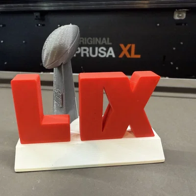 Mô hình Logo 3D NFL Super Bowl 59