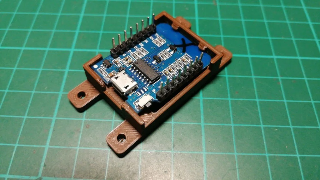 Giá đỡ Wemos D1 mini DIN rail - Image 3