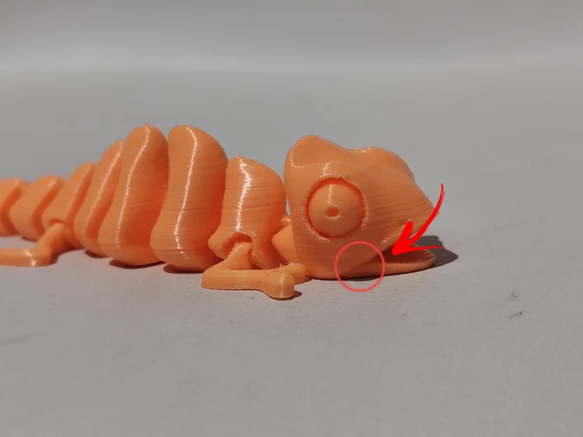 Mô hình tắc kè hoa chuyển động Articulated Chameleon in 3D siêu dễ - Image 1