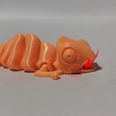 Mô hình tắc kè hoa chuyển động Articulated Chameleon in 3D siêu dễ