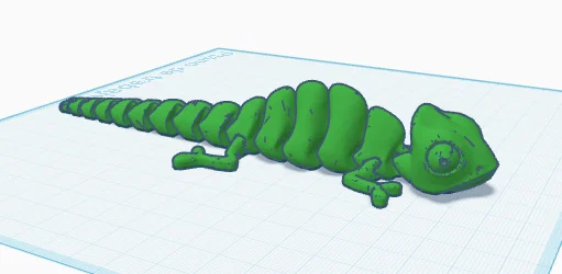Mô hình chú tắc kè hoa (Articulated Chameleon) in 3D linh hoạt - Image 1
