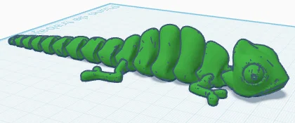 Mô hình chú tắc kè hoa (Articulated Chameleon) in 3D linh hoạt - Image 3
