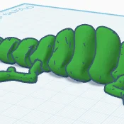 Mô hình chú tắc kè hoa (Articulated Chameleon) in 3D linh hoạt