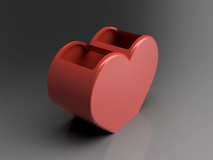 Ống cắm bút hình trái tim - Image 3