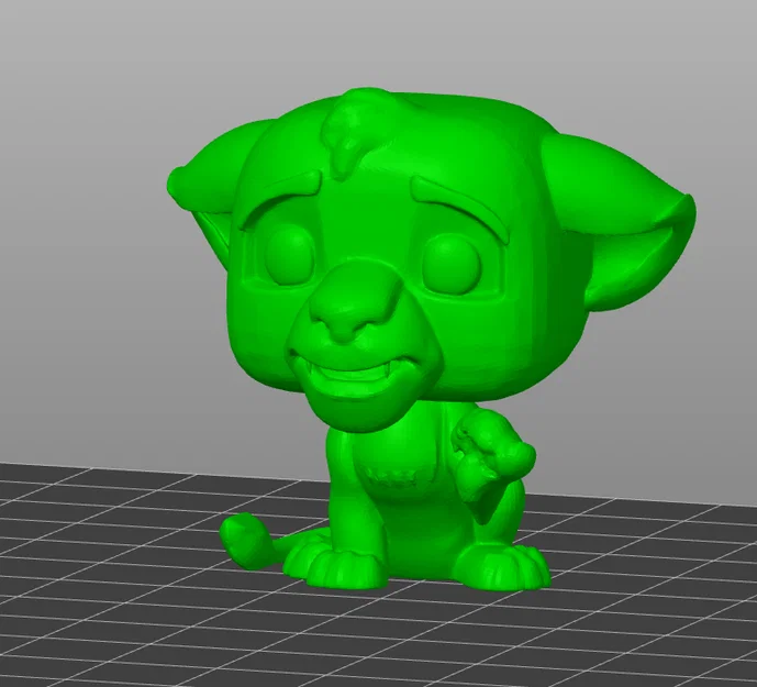 Mô hình 3D Simba (The Lion King) phong cách Funko POP độc đáo - Image 2