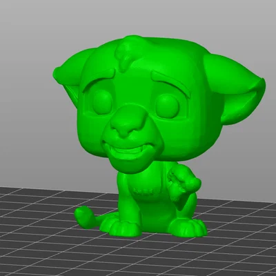Mô hình 3D Simba (The Lion King) phong cách Funko POP độc đáo