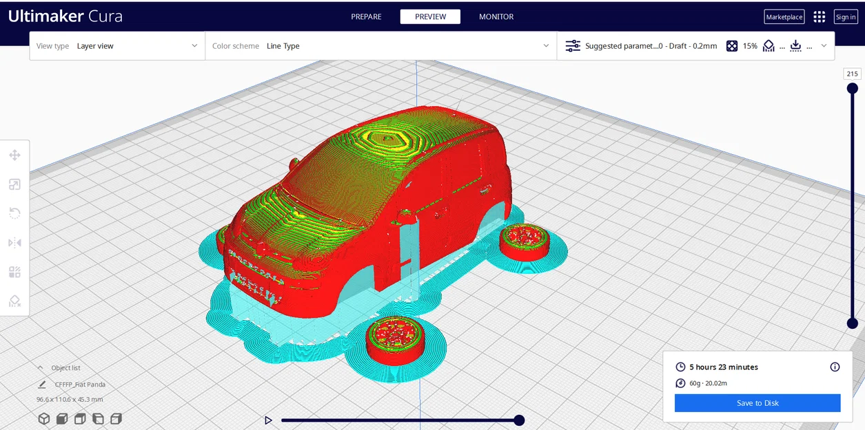 Mô hình xe Fiat Panda 2014 in 3D chất lượng cao - Image 4