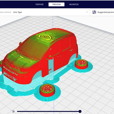 Mô hình xe Fiat Panda 2014 in 3D chất lượng cao