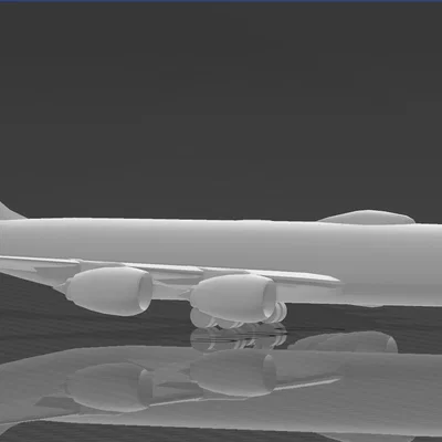 Mô hình máy bay quân sự E6-Mercury cho in 3D chi tiết