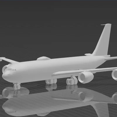 Mô hình máy bay quân sự E6-Mercury cho in 3D chi tiết