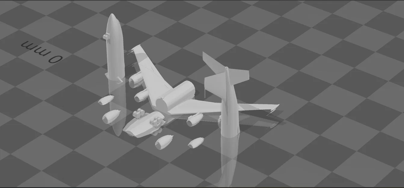 Mô hình máy bay quân sự E6-Mercury cho in 3D chi tiết - Image 5