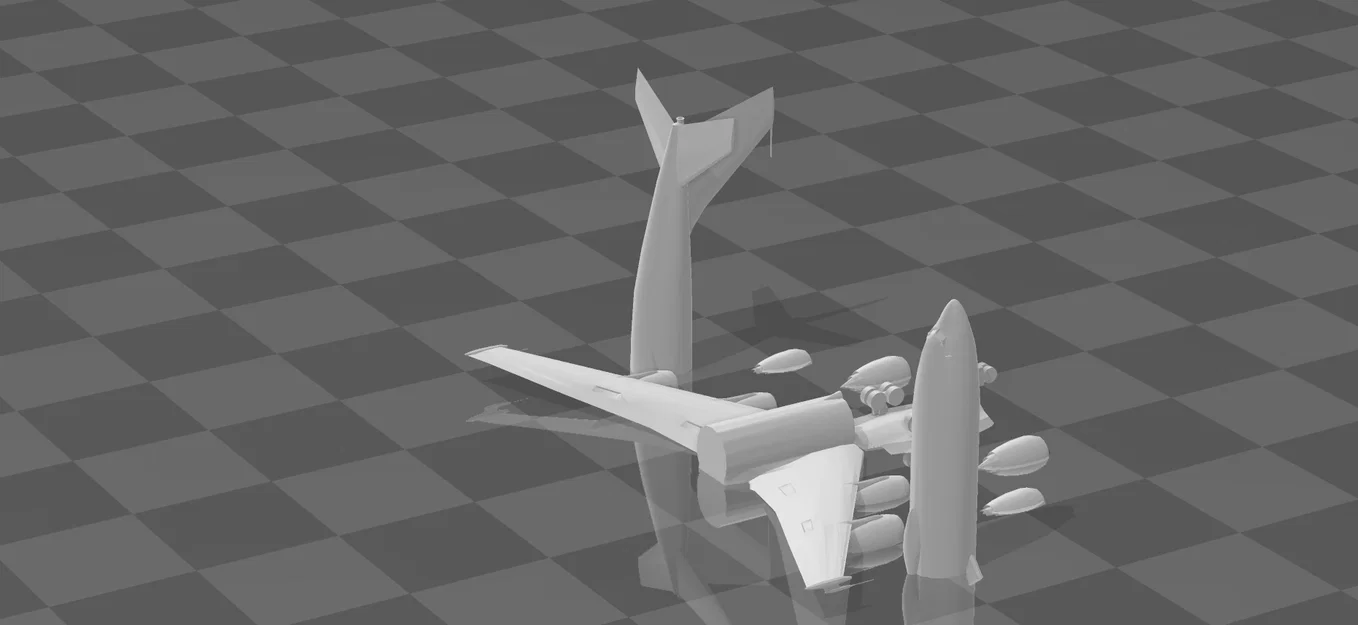 Mô hình máy bay quân sự E6-Mercury cho in 3D chi tiết - Image 6