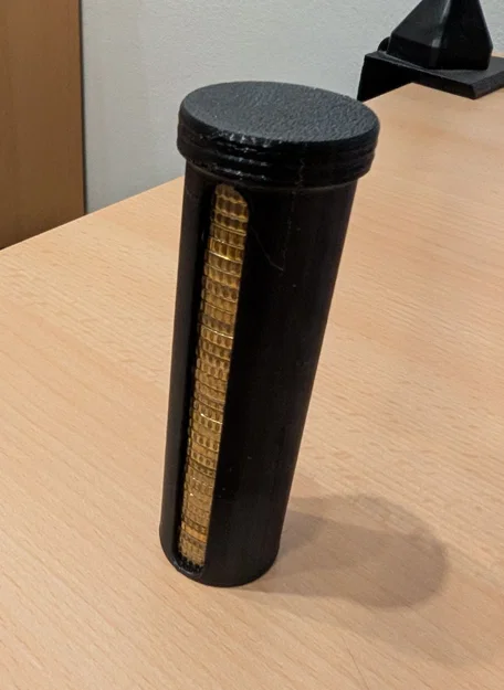 Ống Đựng Tiền Xu Euro (Euro Coin Roll) - Mẫu In 3D Tiện Dụng - Image 1