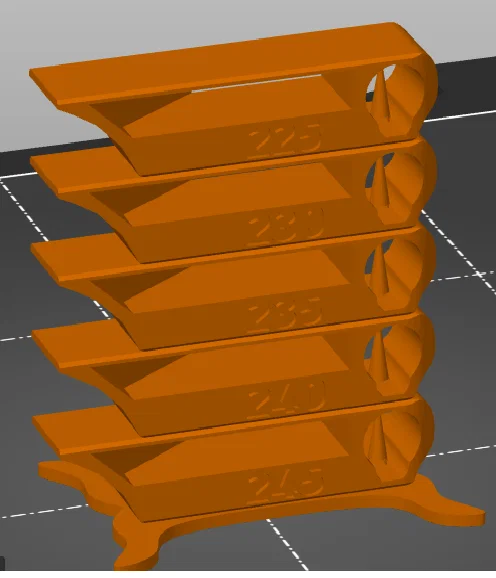 Tháp kiểm tra nhiệt độ PETG cho Prusa Mini (245 - 220 độ C) - Image 1