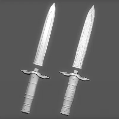 Mô hình dao găm sắt Iron Dagger từ game The Elder Scrolls V: Skyrim