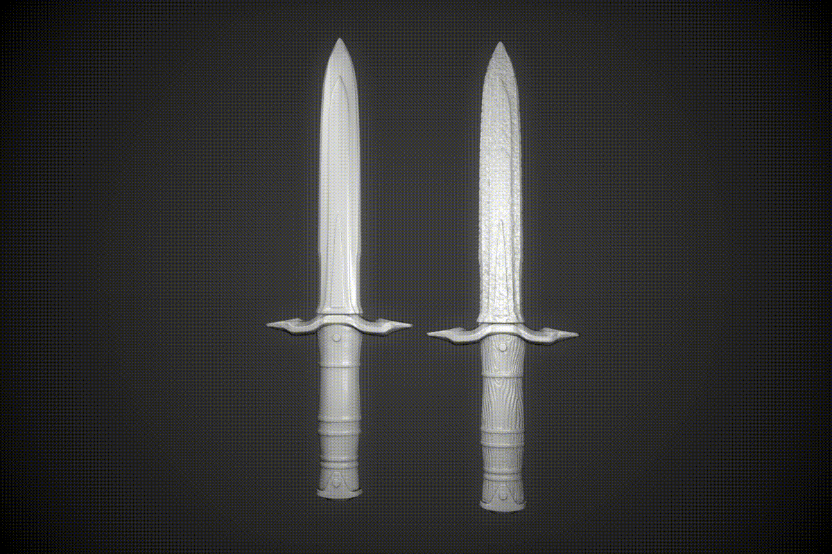 Mô hình dao găm sắt Iron Dagger từ game The Elder Scrolls V: Skyrim - Thumbnail 5