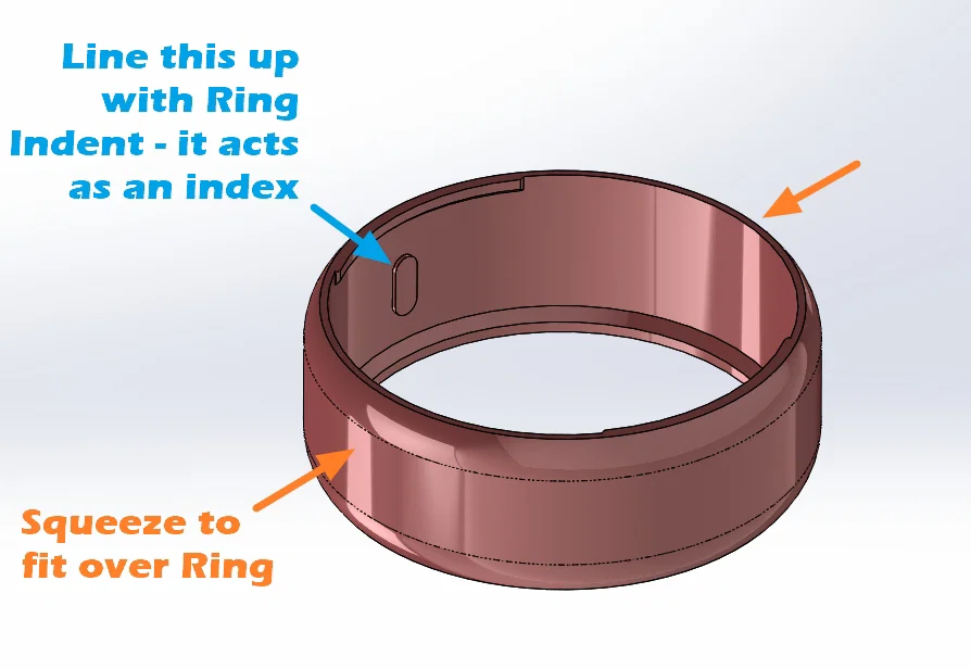 #0196 Ốp bảo vệ nhẫn OURA Ring 4 [Trọn bộ các size] - Image 3