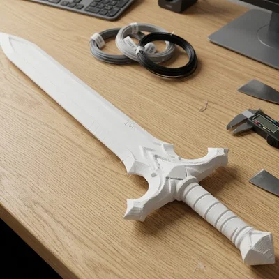 Mô hình thanh kiếm hai lưỡi 3D độc đáo cho Cosplay và Trưng bày