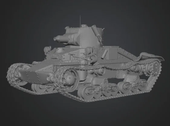 Mô hình 3D xe tăng Matilda Mk I (1938-1940) siêu chi tiết - Image 1