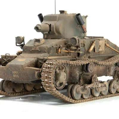 Mô hình 3D xe tăng Matilda Mk I (1938-1940) siêu chi tiết