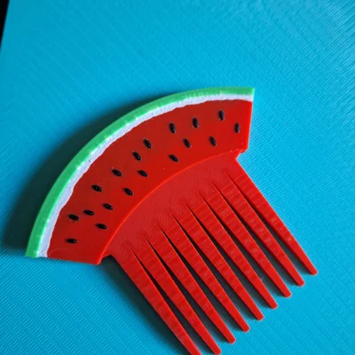 Kẹp tóc hình miếng dưa hấu (Melon Hair Slide) in 3D xinh xắn