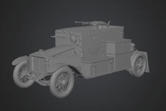 Mô hình xe bọc thép Minerva cổ điển - File in 3D chi tiết - Image 1
