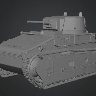 Mô hình in 3D xe tăng Rheinmetall Leichttraktor cực chi tiết