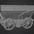 Mô hình toa xe chở than cổ điển in 3D (Coal Hopper Wagon) - Thumbnail 1