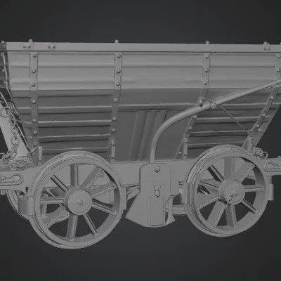 Mô hình toa xe chở than cổ điển in 3D (Coal Hopper Wagon)