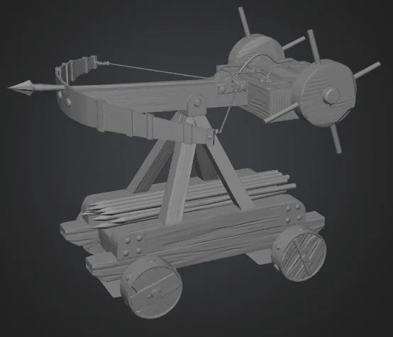 Mô hình Ancient Ballista cổ đại - File in 3D sắc nét chi tiết - Image 1