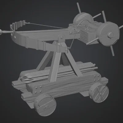 Mô hình Ancient Ballista cổ đại - File in 3D sắc nét chi tiết