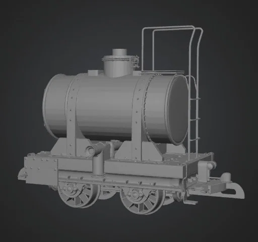 Mô hình toa xe bồn K53 đặt trên toa phẳng - Tỉ mỉ và sống động - Image 1