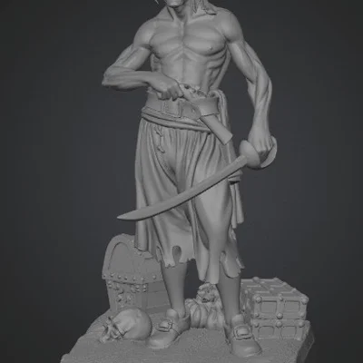 Mô hình in 3D Iron Buccaneer - Tượng cướp biển cực chất
