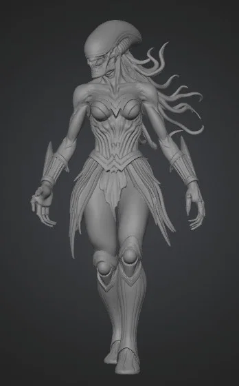 Mô hình 3D Empress of the Ember Sands: Nữ Hoàng Sa Mạc Độc Đáo - Image 1