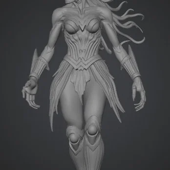 Mô hình 3D Empress of the Ember Sands: Nữ Hoàng Sa Mạc Độc Đáo