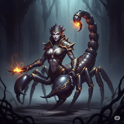 Mô hình Emberclaw Queen: Nữ hoàng Bọ cạp in 3D cực sắc nét