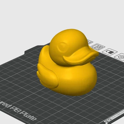 Mô hình chú vịt cao su (Rubber Duck) dễ thương trang trí phòng tắm