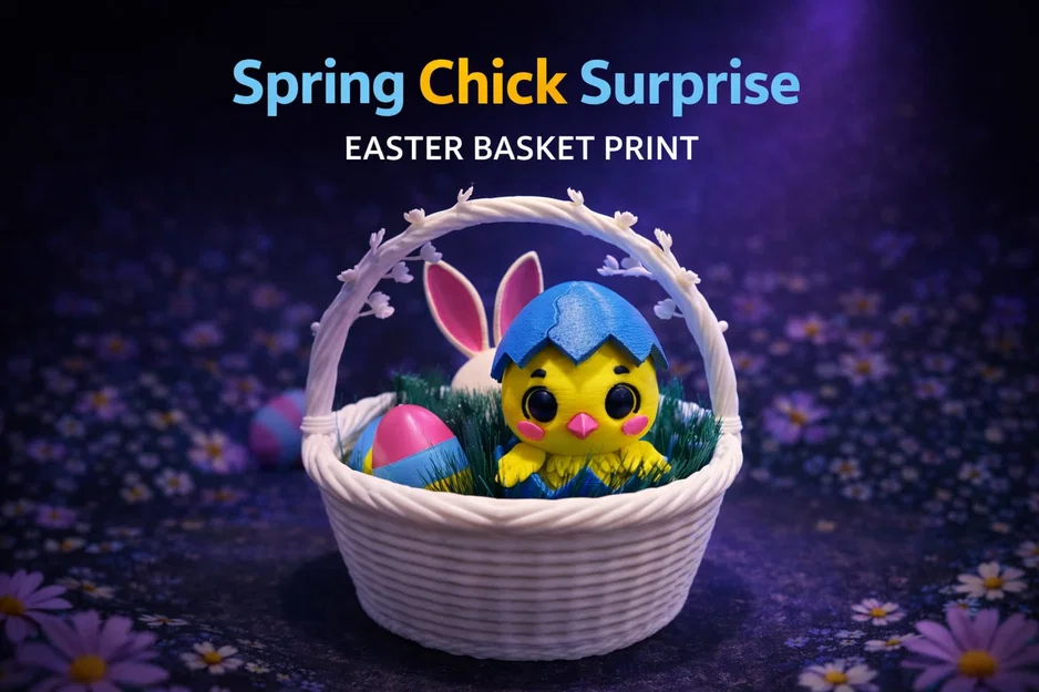 Giỏ trứng Phục sinh: Chú gà con Spring Chick Surprise - Image 1