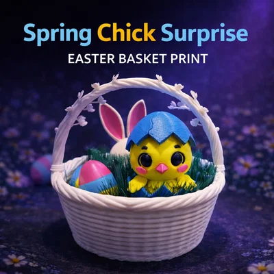 Giỏ trứng Phục sinh: Chú gà con Spring Chick Surprise