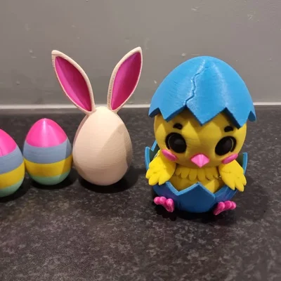 Giỏ trứng Phục sinh: Chú gà con Spring Chick Surprise