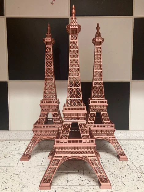 Mô hình tháp Eiffel chia phần để in - Image 1