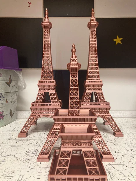 Mô hình tháp Eiffel chia phần để in - Image 3