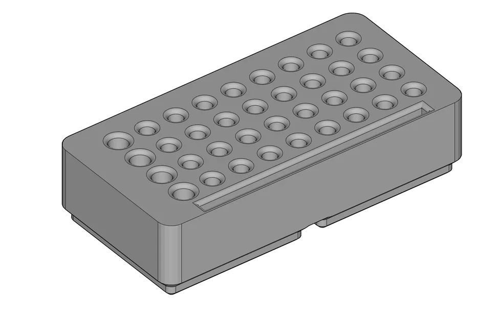 Khay Gridfinity 1x2 đựng cờ lê, đầu kẹp và phụ kiện Dremel 3.15mm (1/8") - Image 3