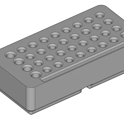 Khay Gridfinity 1x2 đựng cờ lê, đầu kẹp và phụ kiện Dremel 3.15mm (1/8")