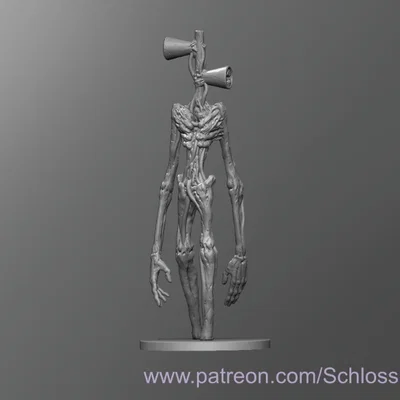 Mô hình 3D Siren Head kinh dị độc đáo cho fan sưu tập