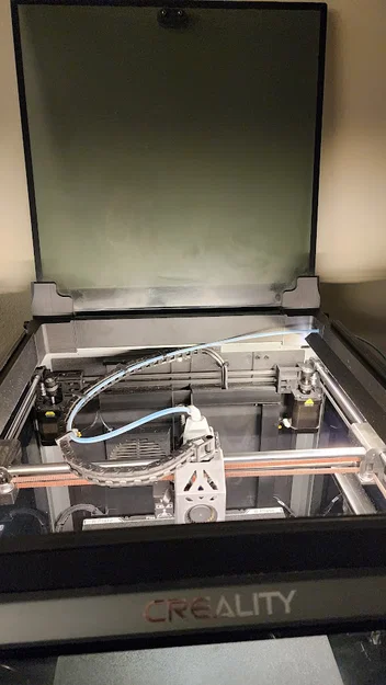 Khung nâng nắp có bản lề và thanh đèn LED cho Creality K1 Max - Image 1